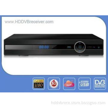 Black HD Digital Receiver , ALI3510A DVB S2 Satellite Recei